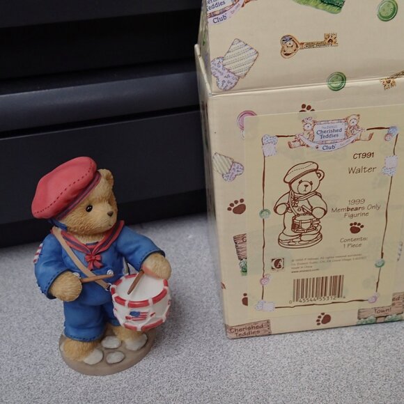 Cherished Teddies Walter 1999 Membears Only Figurine - Picture 7 of 7